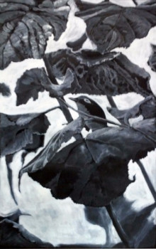 Œuvre contemporaine nommée « Blanc sur noir », Réalisée par BARTLET-DROUZY