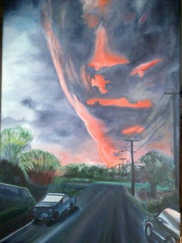 Œuvre contemporaine nommée « sur la route de l'ouragan », Réalisée par CAT