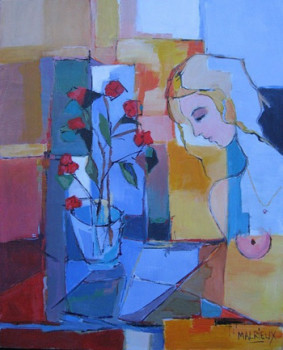 femme au bouquet Sur le site d’ARTactif