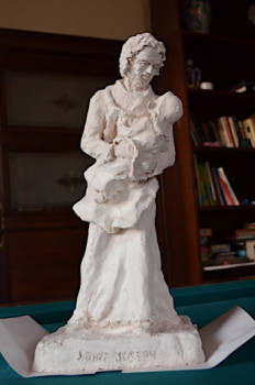 Œuvre contemporaine nommée « Saint Joseph (statuette) », Réalisée par PHILIPPE LE MONIES DE SAGAZAN