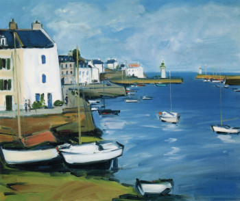 Œuvre contemporaine nommée « Port de Sauzon », Réalisée par JEAN CHABOT