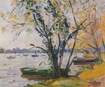 Œuvre contemporaine nommée « Bord de l'Erdre », Réalisée par JEAN CHABOT