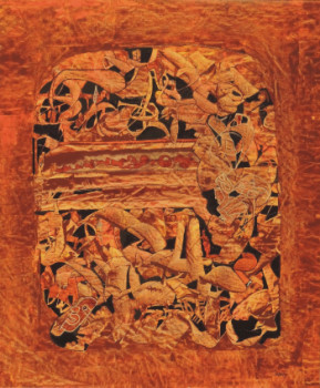Œuvre contemporaine nommée « Mise au tombeau », Réalisée par J.CLAUDE SAVI