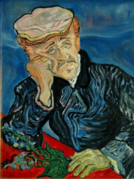 Œuvre contemporaine nommée « Portrait du Dr Gachet (d'après Van Gogh) », Réalisée par PHILIPPE ETIENNE