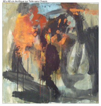 Œuvre contemporaine nommée « Peinture 3328 », Réalisée par ROBERT PABDI