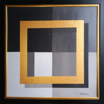 Œuvre contemporaine nommée « Squares Part 1 - Grey », Réalisée par PATRICK JOOSTEN