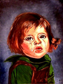 Œuvre contemporaine nommée « Enfant en Pleur », Réalisée par BOUTIN