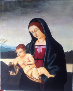 Œuvre contemporaine nommée « vierge et l enfant », Réalisée par VANESSA BATLLE