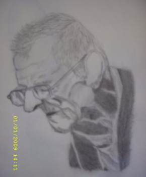 Œuvre contemporaine nommée « Portrait d'un vieillard », Réalisée par BOUTIN