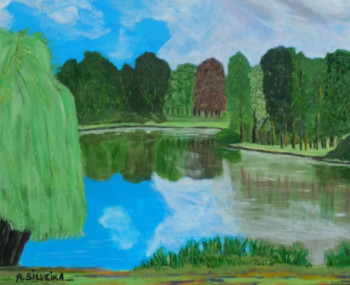 Œuvre contemporaine nommée « Etang emerainville », Réalisée par SILVEIRA ANTOINE