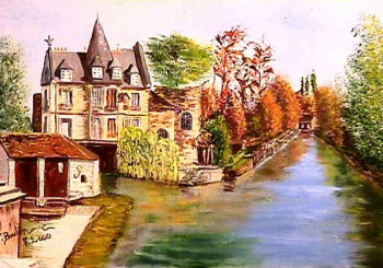 Œuvre contemporaine nommée « Moret sur loing », Réalisée par BOUTIN