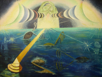 Œuvre contemporaine nommée « La mer de Cristal », Réalisée par BOUTIN