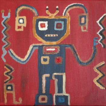 Œuvre contemporaine nommée « Art précolombien 2 », Réalisée par CHIMAIRA
