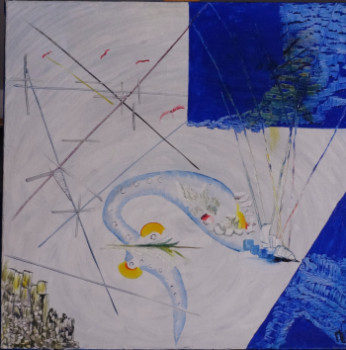 Œuvre contemporaine nommée « angle sphère carré  les mondes », Réalisée par MARIE-LAURE MELINAND