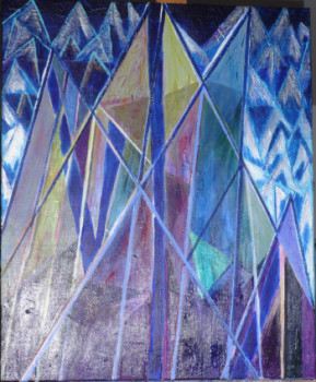 Œuvre contemporaine nommée « angle 4   montagnes », Réalisée par MARIE-LAURE MELINAND