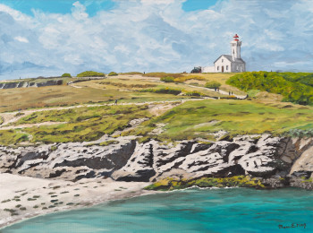 Œuvre contemporaine nommée « La pointe des Poulains, Belle Ile en Mer », Réalisée par MARC ETIEN