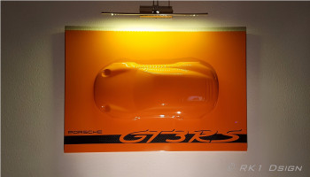 Œuvre contemporaine nommée « Tableau relief Porsche », Réalisée par RK1DSIGN