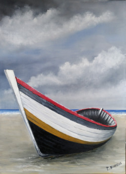 Œuvre contemporaine nommée « La Barque », Réalisée par PETER BURGUS