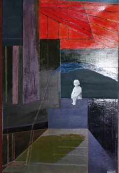 Œuvre contemporaine nommée « carré 3 le perron 2 », Réalisée par MARIE-LAURE MELINAND