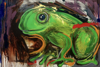 Œuvre contemporaine nommée « Konsta Froggy Hoggy », Réalisée par WEITEN - DE WAHA
