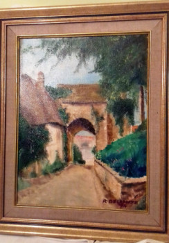Œuvre contemporaine nommée « Gerberoy oise 1 », Réalisée par RENéE DELAPORTE