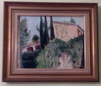 Œuvre contemporaine nommée « Villa méditerranéenne », Réalisée par RENéE DELAPORTE