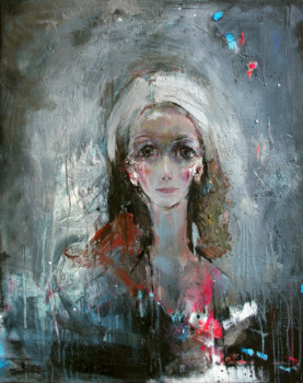 Œuvre contemporaine nommée « La Dame au clair de lune », Réalisée par GRAZYNA TARKOWSKA