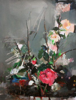 Œuvre contemporaine nommée « Camellia Japonica », Réalisée par GRAZYNA TARKOWSKA