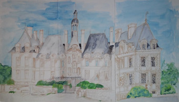Œuvre contemporaine nommée « Château de St Loup », Réalisée par BARTLET-DROUZY