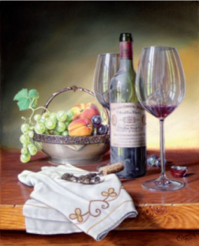 Œuvre contemporaine nommée « Château Cheval Blanc 2000 », Réalisée par CHRISTIAN LABELLE