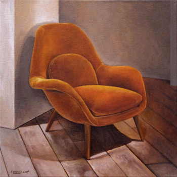 Œuvre contemporaine nommée « Intérieur N° 57 », Réalisée par PATRICE LANNOY