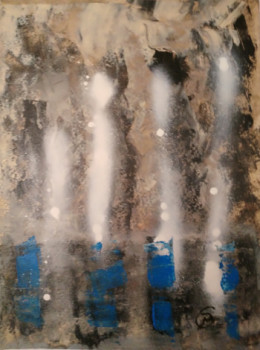 Œuvre contemporaine nommée « Ombres bleues », Réalisée par GRUBERT
