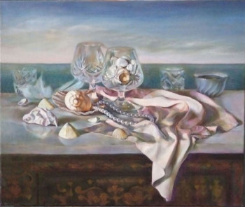 Œuvre contemporaine nommée « L'aube cristal », Réalisée par ETSUKO MIGII