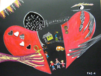 Œuvre contemporaine nommée « L'Arrache Coeur », Réalisée par FABIE