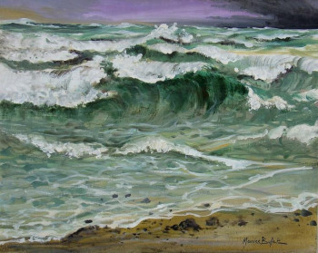 Œuvre contemporaine nommée « La vague », Réalisée par MAURICE BUFFET