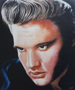Œuvre contemporaine nommée « Elvis », Réalisée par ALAIN MAILLOT