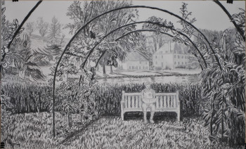 Œuvre contemporaine nommée « Les jardins de Sasnières », Réalisée par JEAN LUZIER