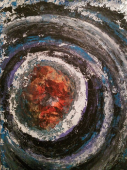 Œuvre contemporaine nommée « Dans l'oeil du cyclone », Réalisée par GRUBERT