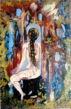 Œuvre contemporaine nommée « Peinture à l'huile 3442 », Réalisée par VASA
