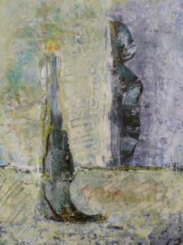 Œuvre contemporaine nommée « L'ombre de la bougie bottée », Réalisée par GRUBERT