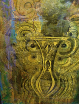 Œuvre contemporaine nommée « L'arrière petit fils (non reconnu) de Ganesh », Réalisée par GRUBERT