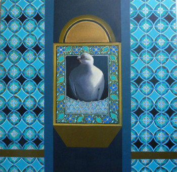 Œuvre contemporaine nommée « Le pigeon  son palais », Réalisée par SANCELME