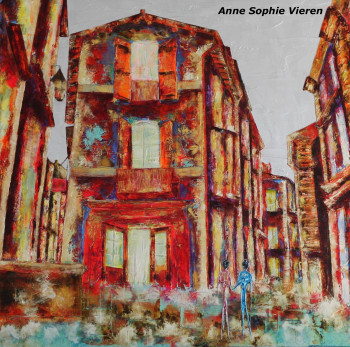 Œuvre contemporaine nommée « Commencement ... Thème Coeur de Ville », Réalisée par ANNE SOPHIE VIEREN