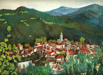Œuvre contemporaine nommée « village kabyle,Algerie », Réalisée par MANSOURI