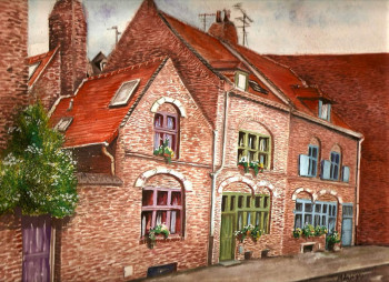 Œuvre contemporaine nommée « village du nord, France », Réalisée par MANSOURI