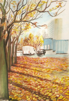Œuvre contemporaine nommée « automne ,Lille », Réalisée par MANSOURI