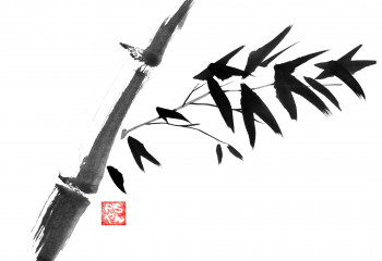 Œuvre contemporaine nommée « bamboo 2 », Réalisée par PECHANE SUMIE