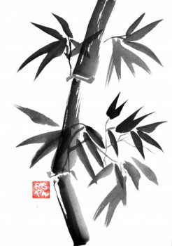 Œuvre contemporaine nommée « bamboo 2016 », Réalisée par PECHANE SUMIE
