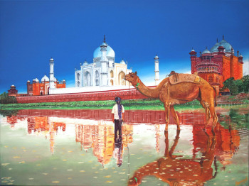 Œuvre contemporaine nommée « Taj-Mahal », Réalisée par GALERIE.BERNARD