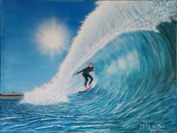 Œuvre contemporaine nommée « hossegor  surfeur », Réalisée par PHILIPPE LANOT